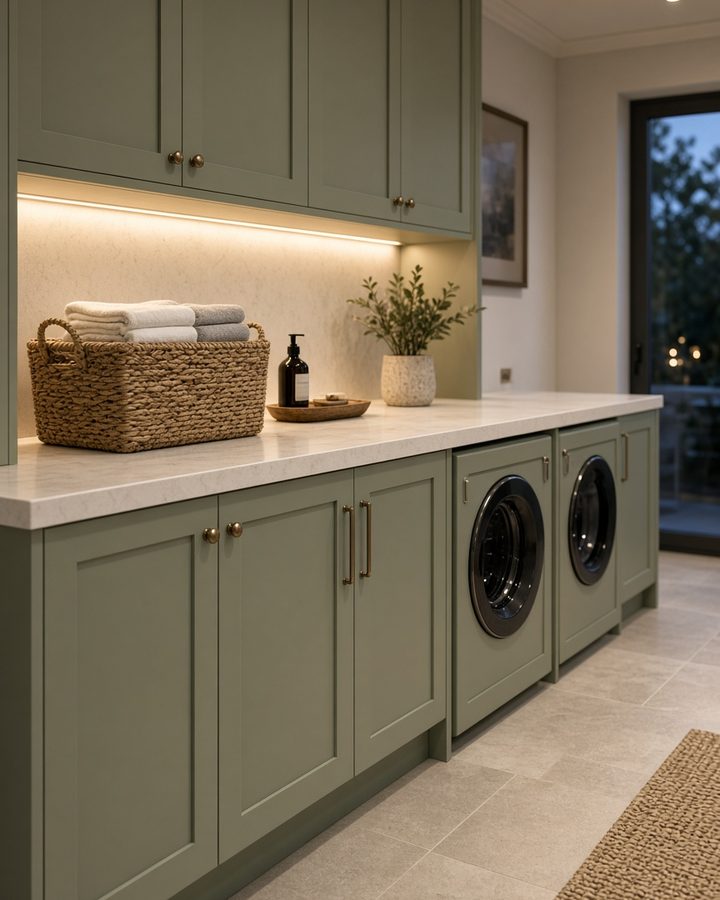 Laundry room with cabinetry